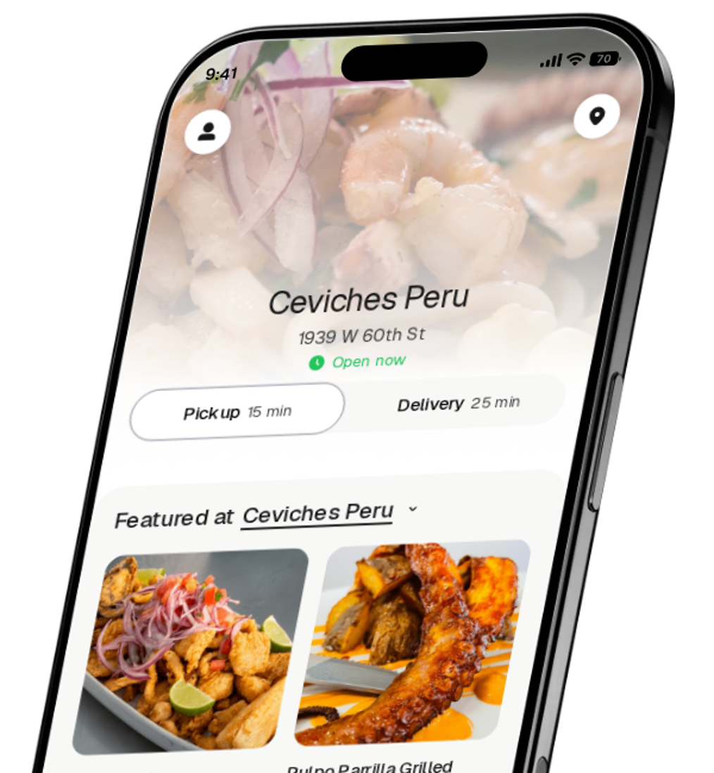Ceviches Peru app preview