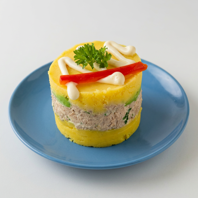 Causa de Atun (Layered Potato and Tuna).