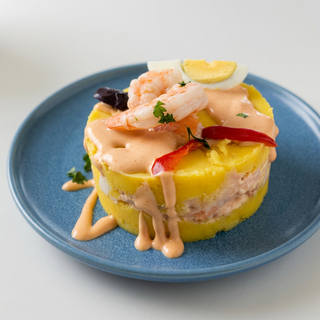 Causa de Camaron (Layered Potato and Shrimp)